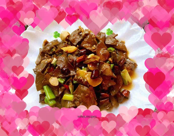 Stir-fried pig heart