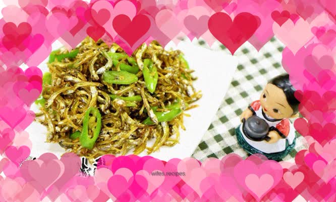 Green pepper fish, a quick side dish that goes well with both wine and rice