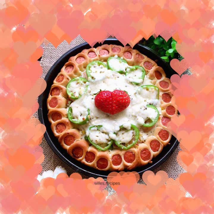 Sausage Laced Prawn Pizza