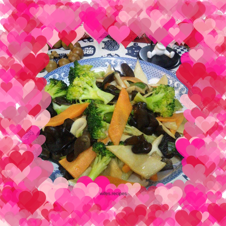 Stir-fried King Oyster Mushrooms with Broccoli