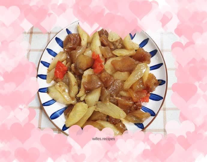 Beef tendon and roasted radish