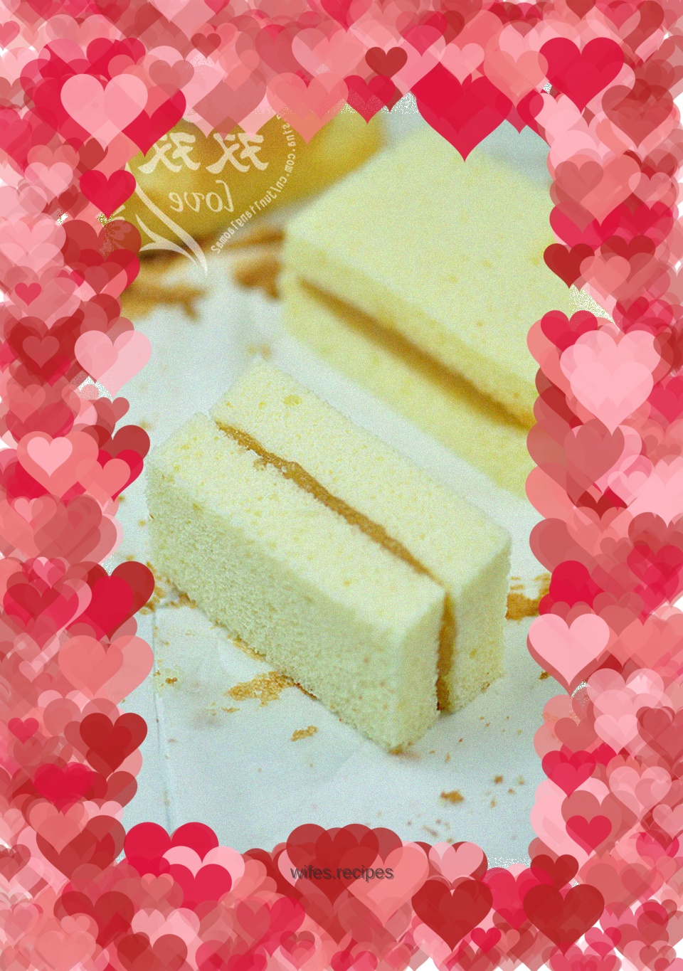 Bread machine version rice sponge cake