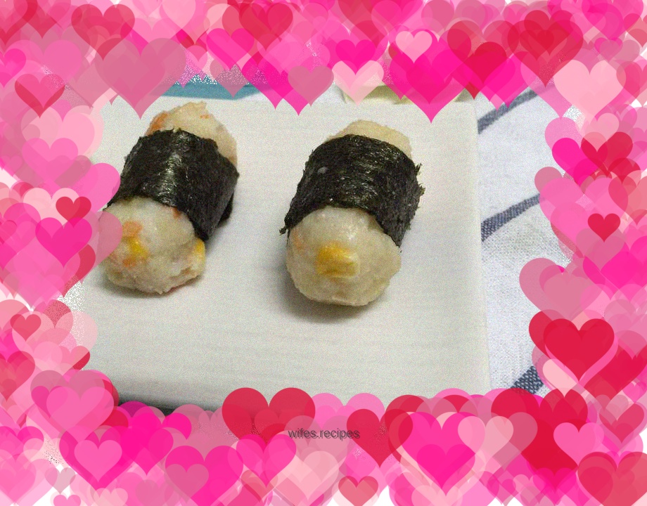 Potato and seaweed rolls