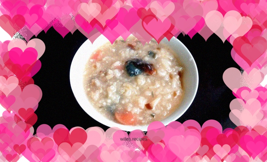 Electric pressure cooker version of preserved egg and lean meat porridge