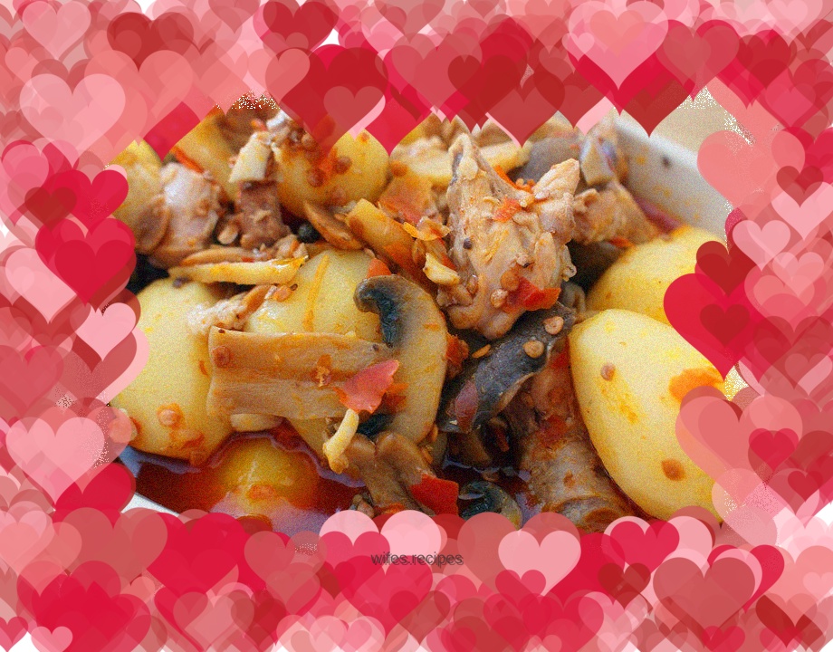 Potato and Mushroom Chicken