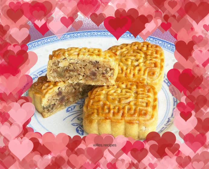 Barbecued Pork Nut Mooncake