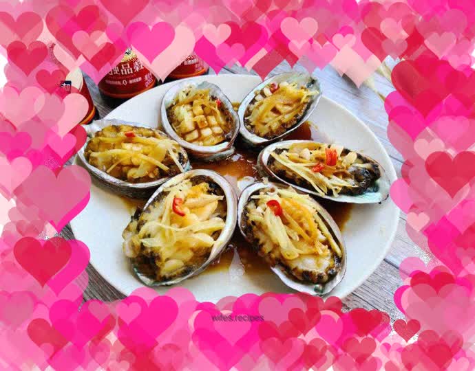 Abalone with scallion oil