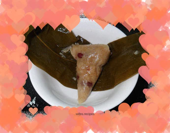Fragrant and glutinous red bean meat rice dumplings