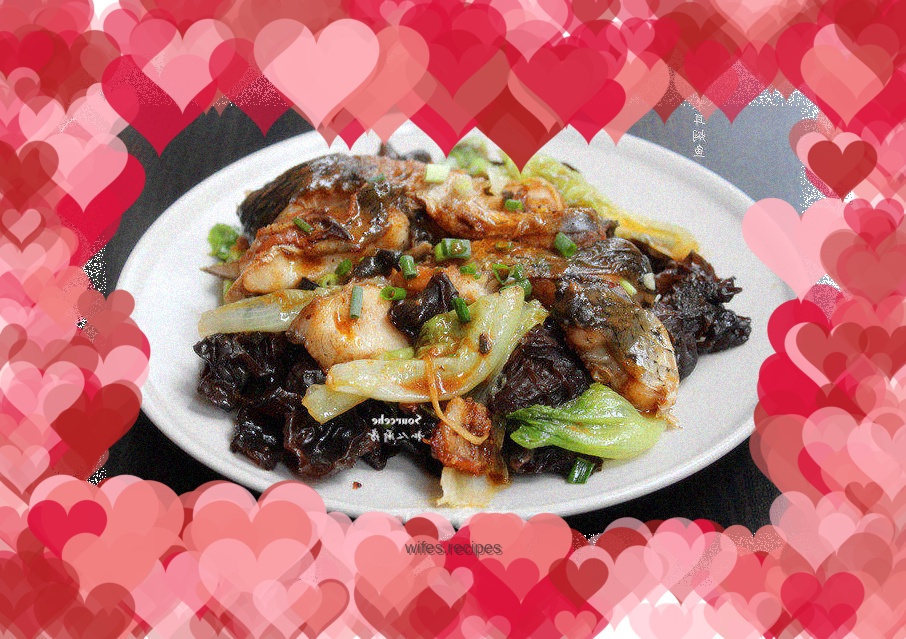 Braised fish with fungus