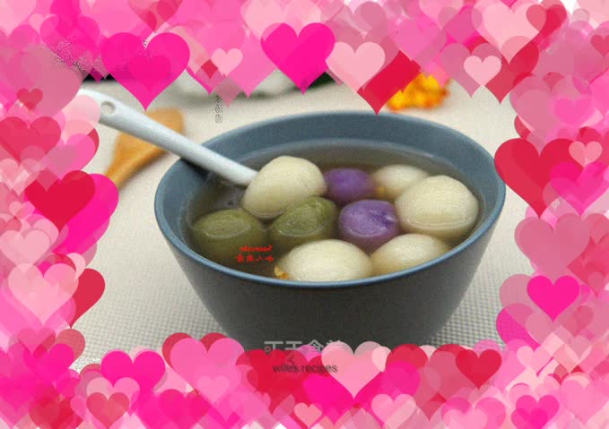 Three flavor glutinous rice balls