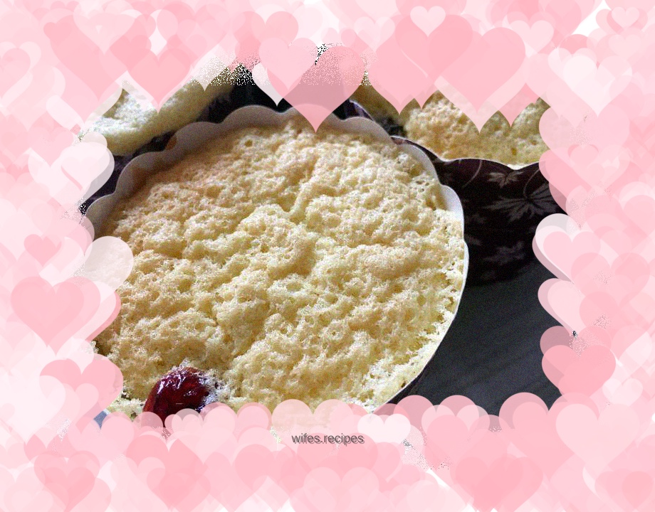 Oil-free and water-free cake