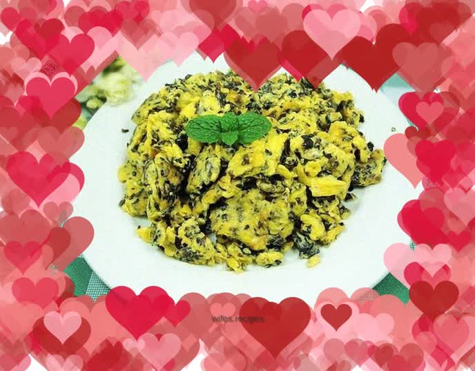 Fried fungus and eggs
