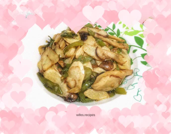 Stir-fried Wild Rice Mushrooms with Chili Pepper