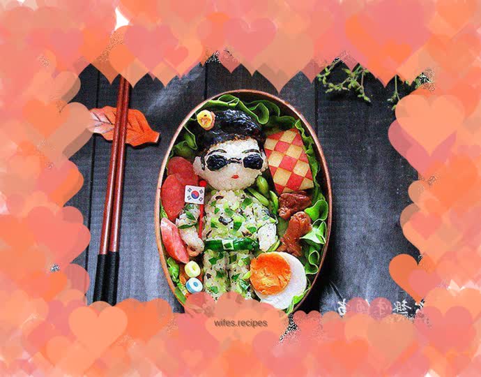 Husband’s fancy bento