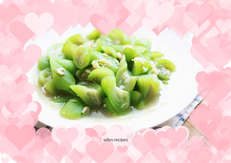 Fried Luffa with Shrimp