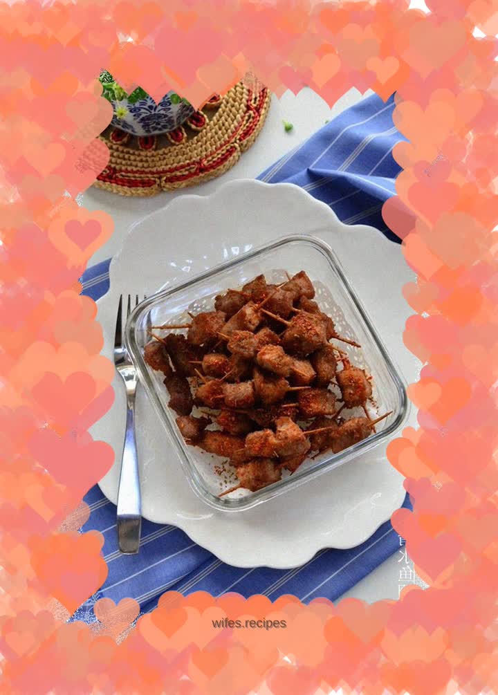 Spicy toothpick meat