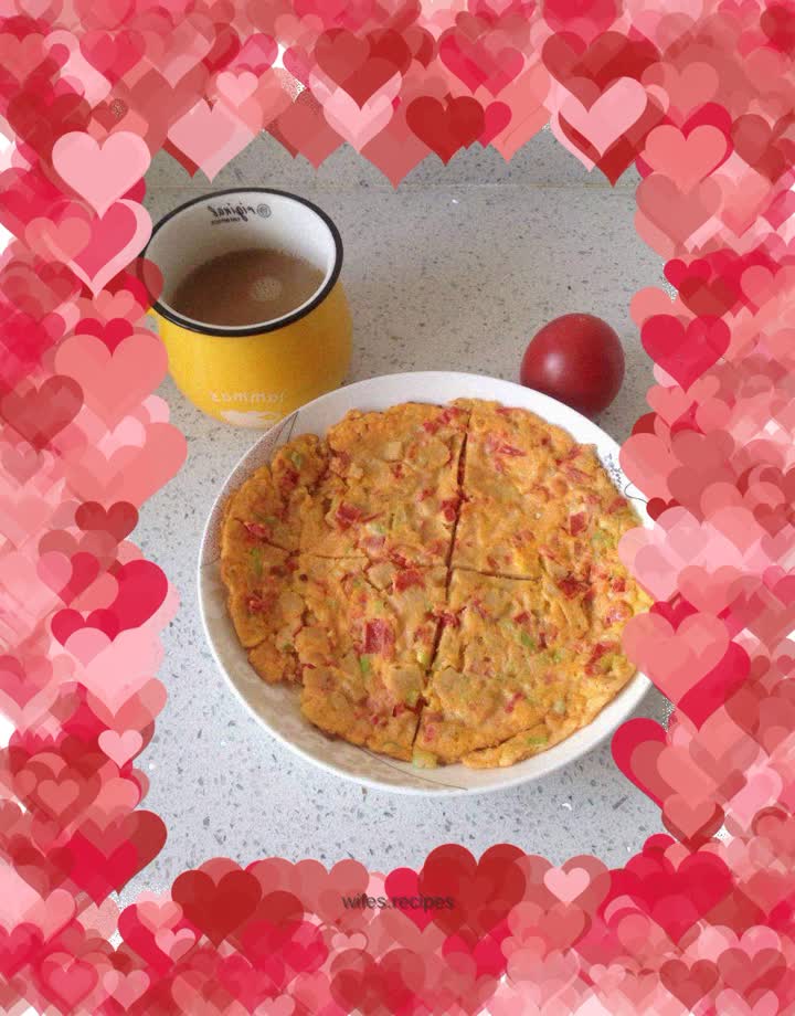 Tomato Cheese Egg Pancake