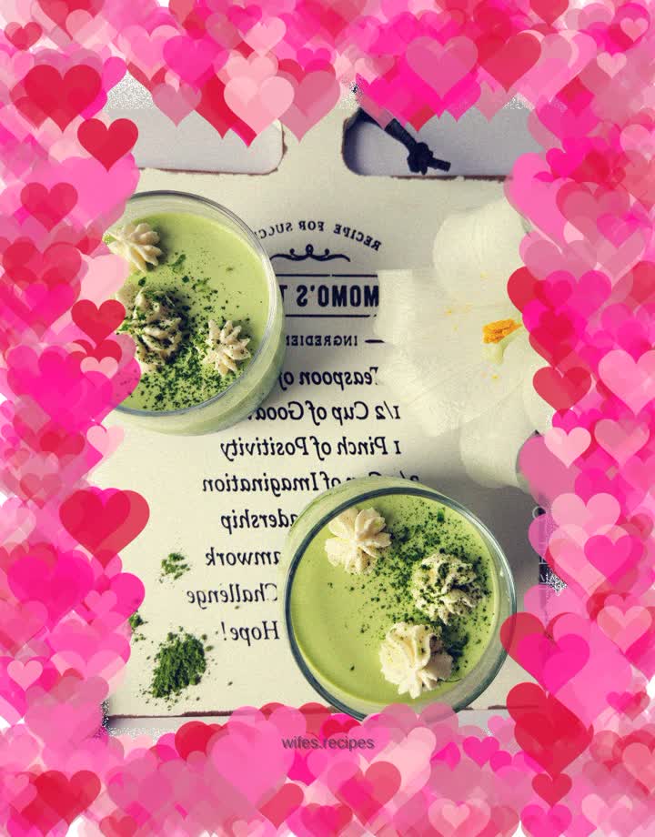 Super delicious matcha pudding