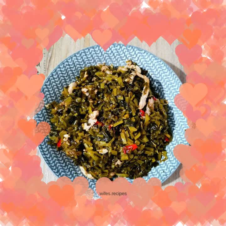 Stir-fried shredded pork with pickles