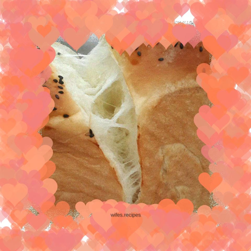 Milk and black sesame toast