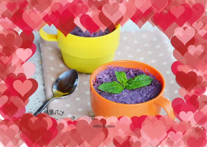 Purple sweet potato mud potted plant