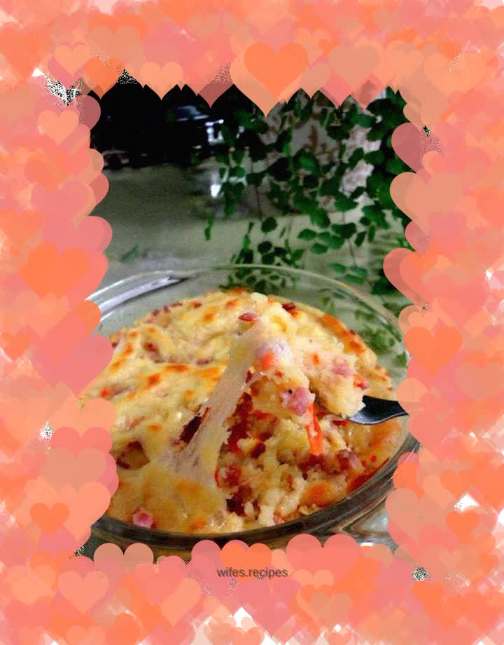 Bacon Cheese Baked Mashed Potatoes