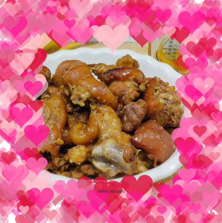 Baked Pork Knuckles with Sha Ginger