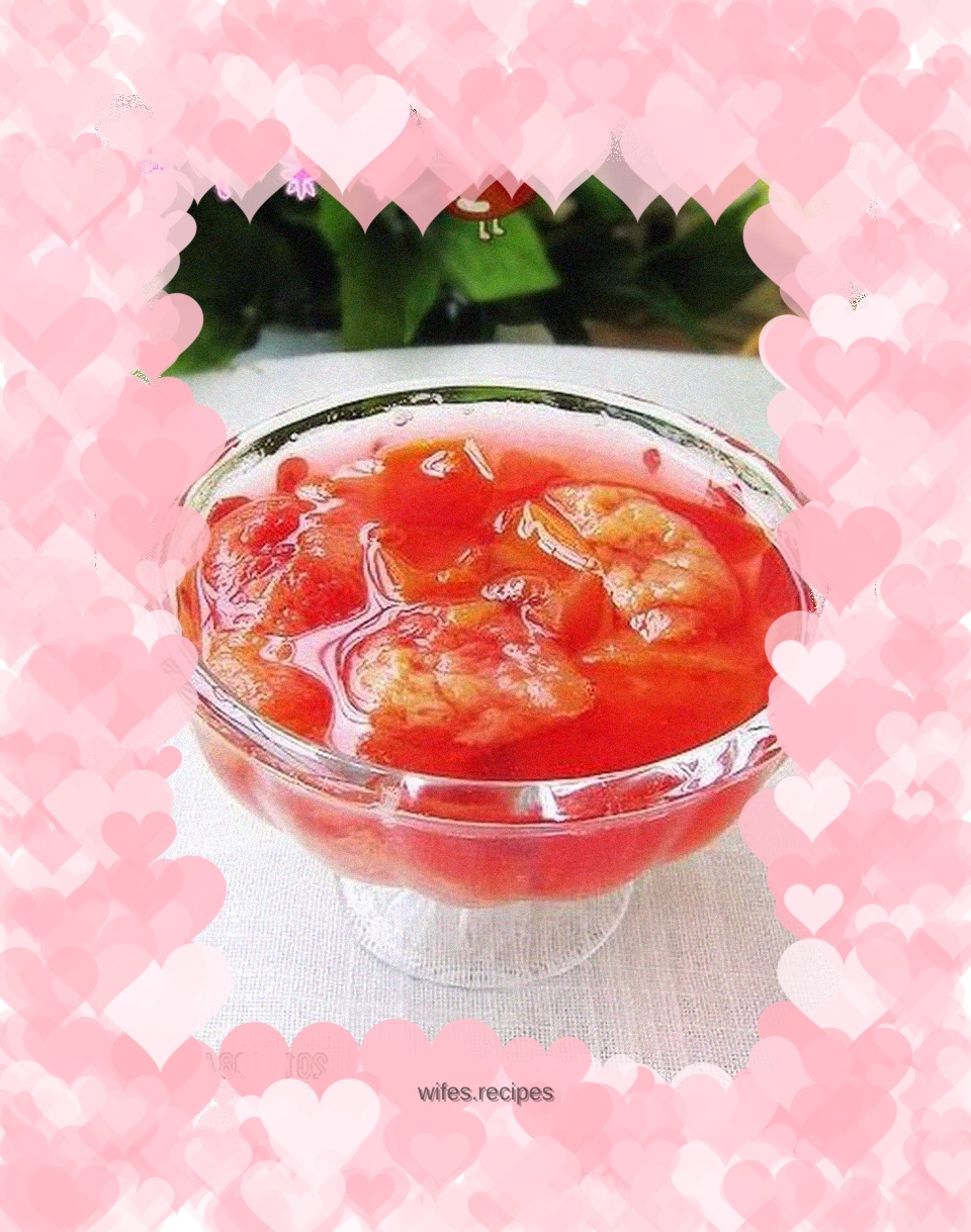 Steamed plums with rock sugar