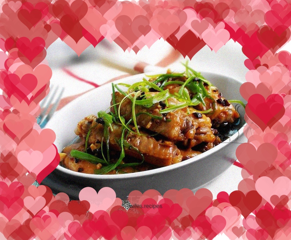 Steamed Chicken Wings with Black Bean Sauce