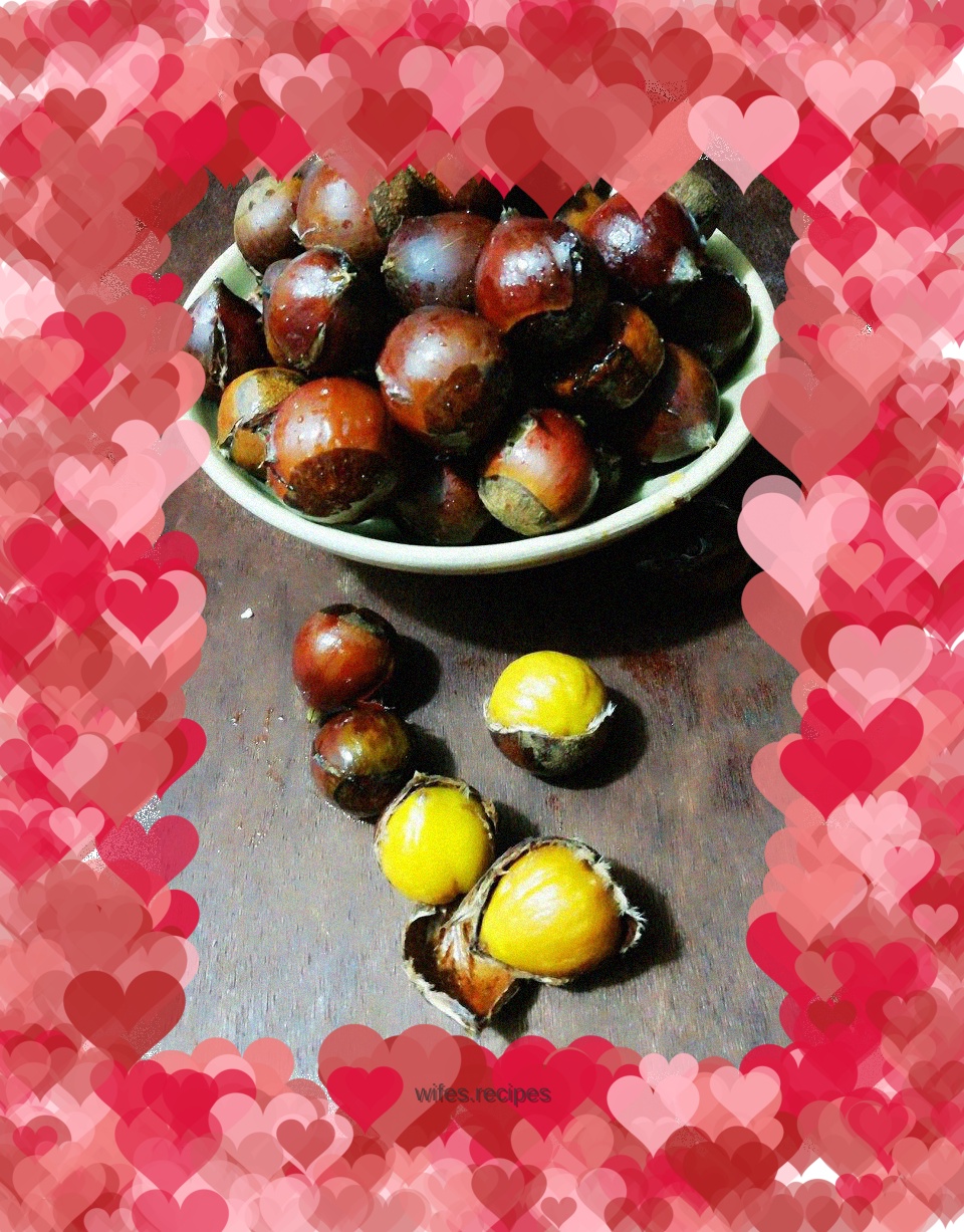 Roasted chestnuts with sugar