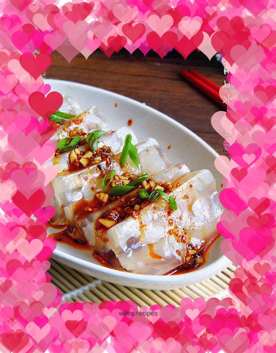 Spicy crystal skin jelly