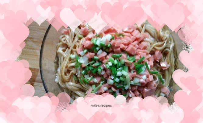 Scallion oil noodles