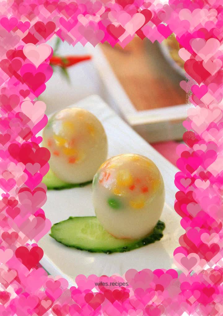 Colored crystal eggs