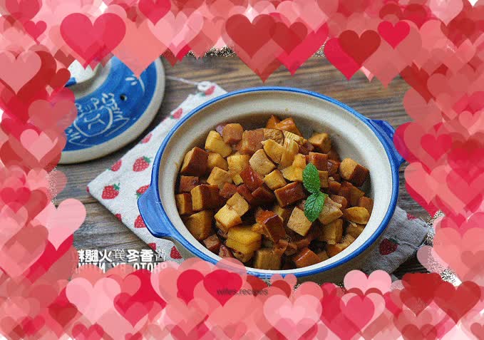 Sauce-flavored winter bamboo shoots and ham cubes