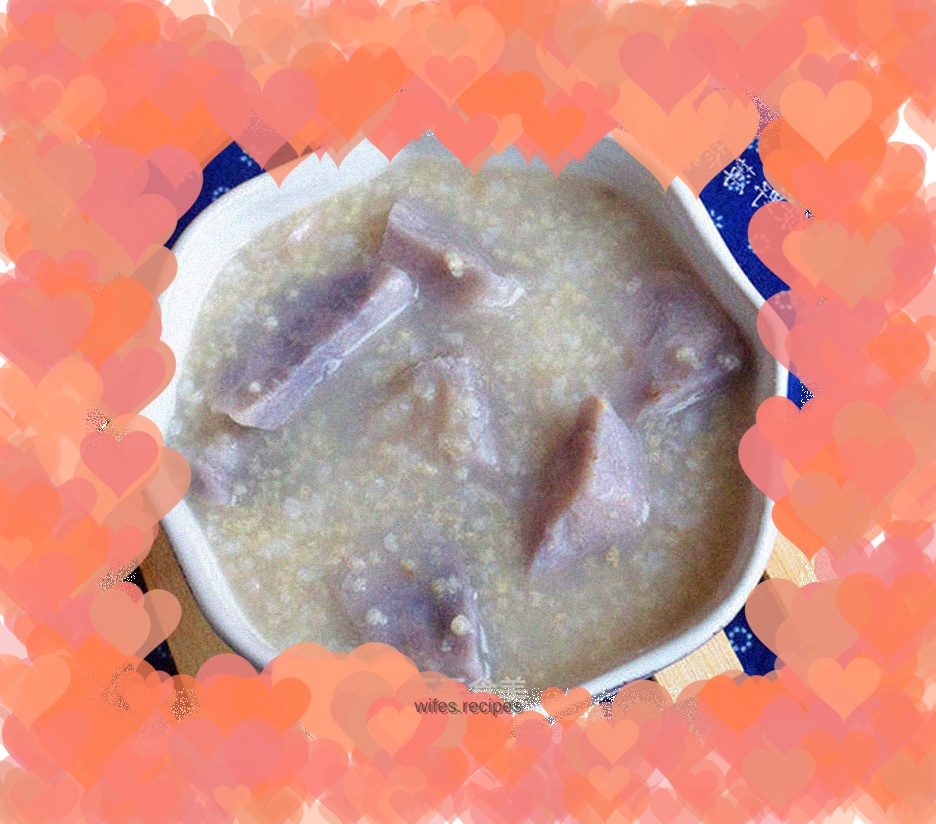 Taro and two rice porridge