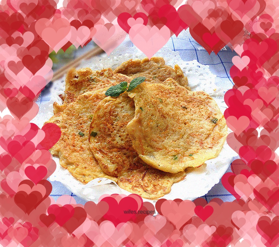 Potato and carrot soft pancakes
