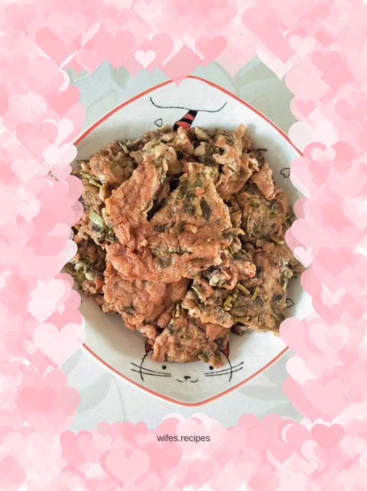 Chinese Toon Mushroom Fried Egg