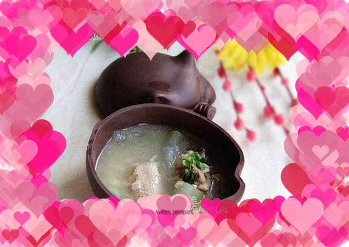 Duck with winter melon and barley