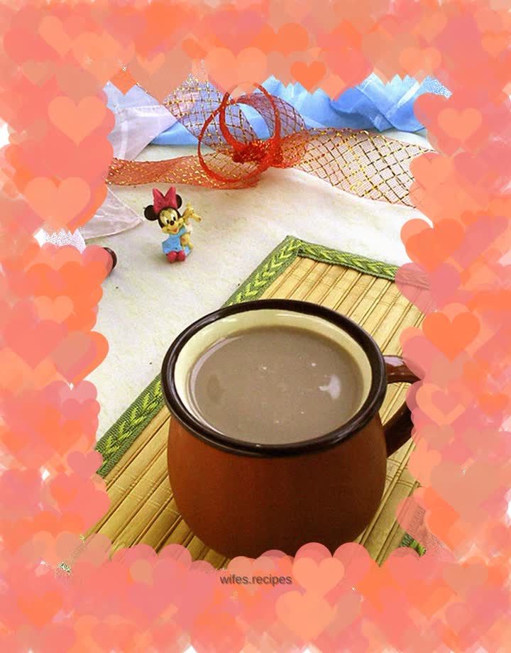 Red, green and black soy milk