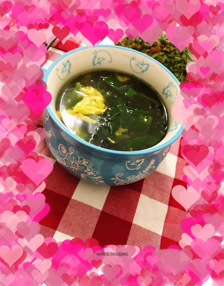 Spinach and egg soup