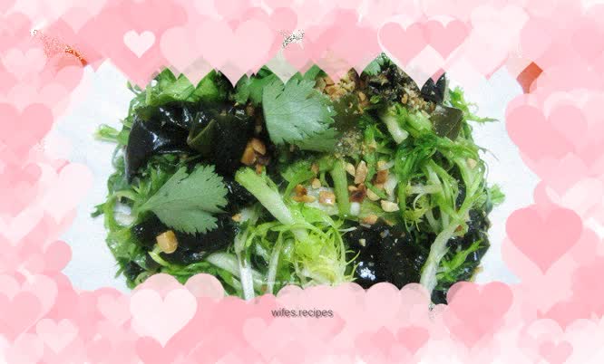 Chicory and seaweed salad