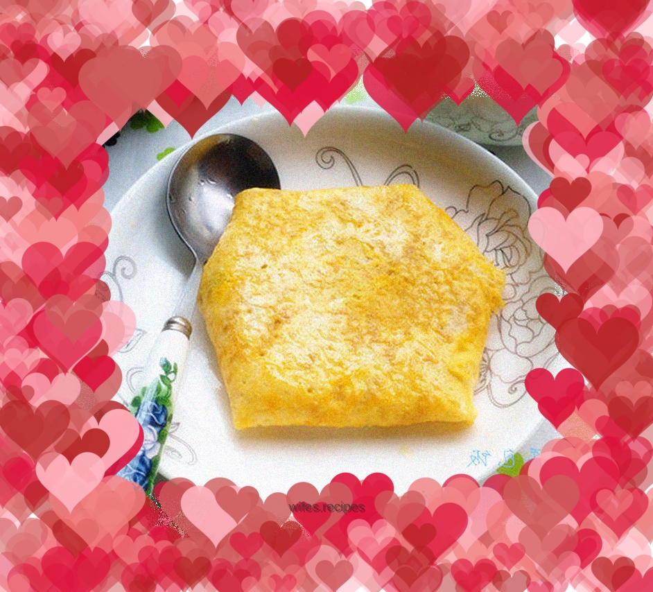 Nutritious breakfast---omelet rice