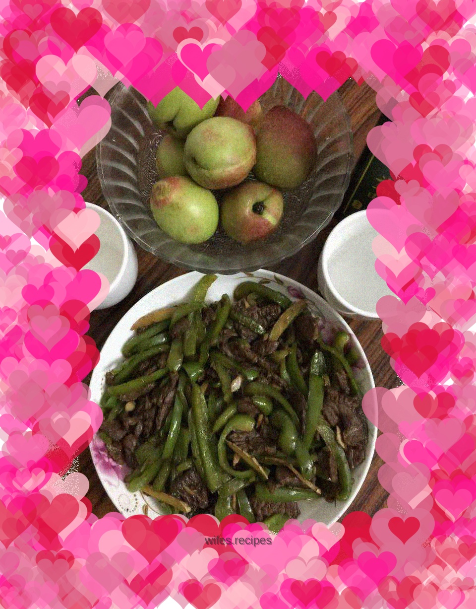 Green pepper beef