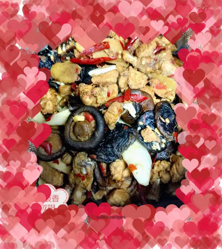 Mushroom and Chili Chicken