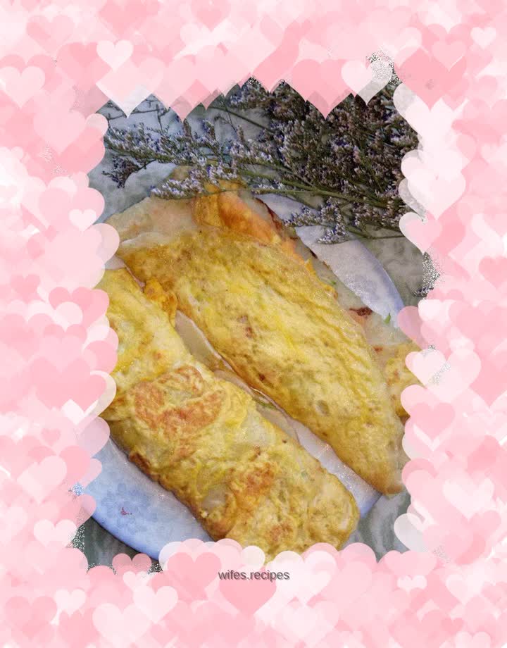 Zucchini Soft Pancake with Egg