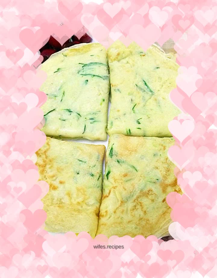 Cucumber egg pancake