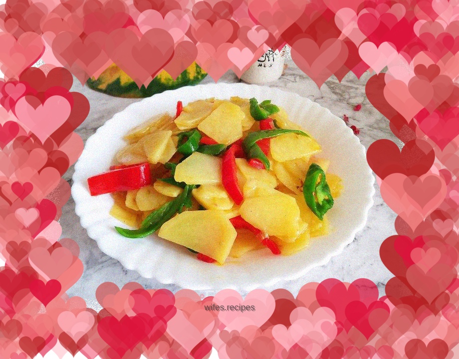 Stir-fried Potatoes and Double Peppers