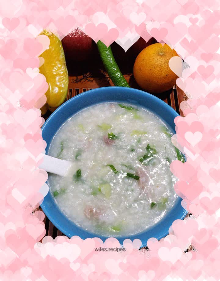 Lean meat porridge