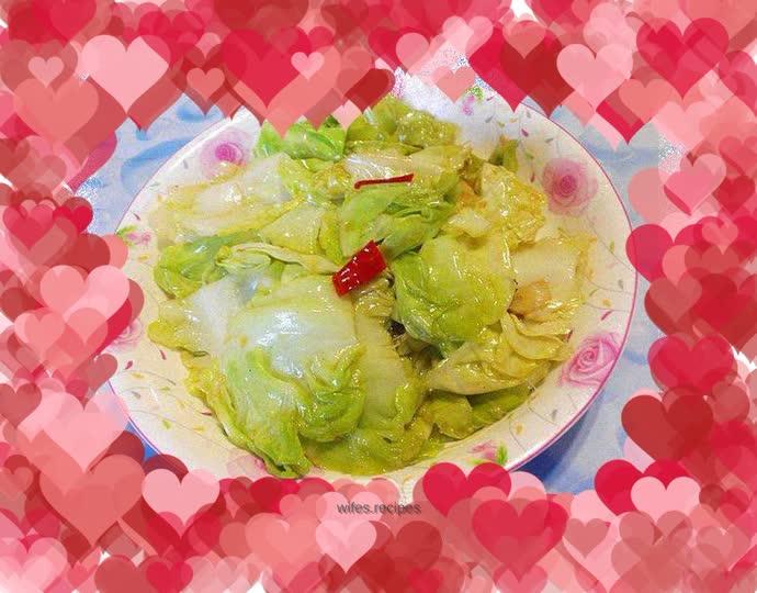 Hand-shredded cabbage