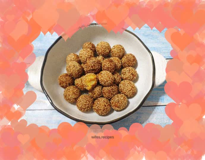 Sweet Potato Glutinous Rice Balls